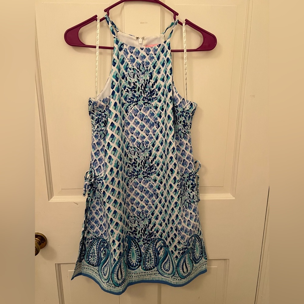 Lilly Pulitzer Pearl Romper in Blue Ibiza